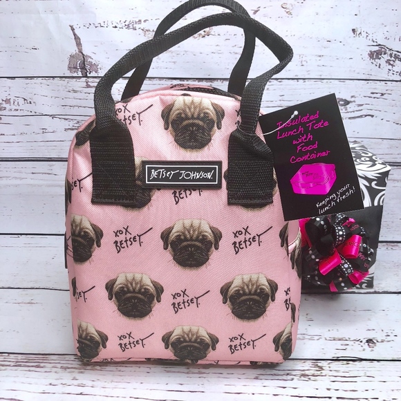 Betsey Johnson Handbags - Betsey Johnson Insulated Pug Lunch Satchel